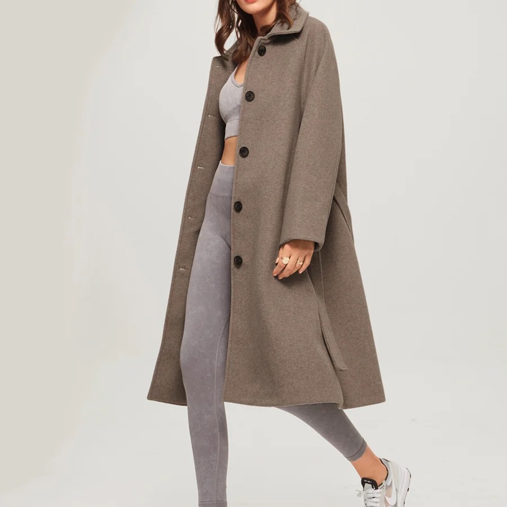 Chic Brown Overcoat